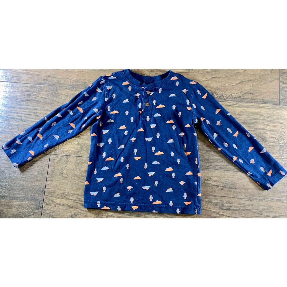 Jumping Beans Boys Baby Toddler Long Sleeve Henley 4T